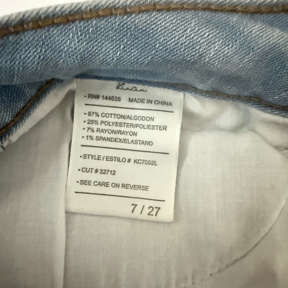 KanCan Alani Mid Rise Super Skinny Jeans In Light Wash Size 7 - Picture 10 of 12